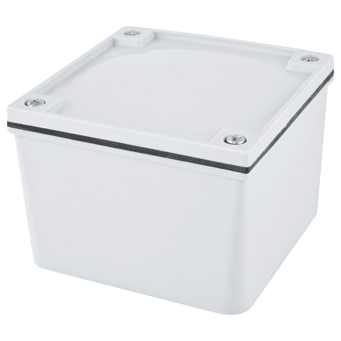 DETA 108 x 108 x 76mm Grey PVC Conduit Adaptable Box - Single Pack