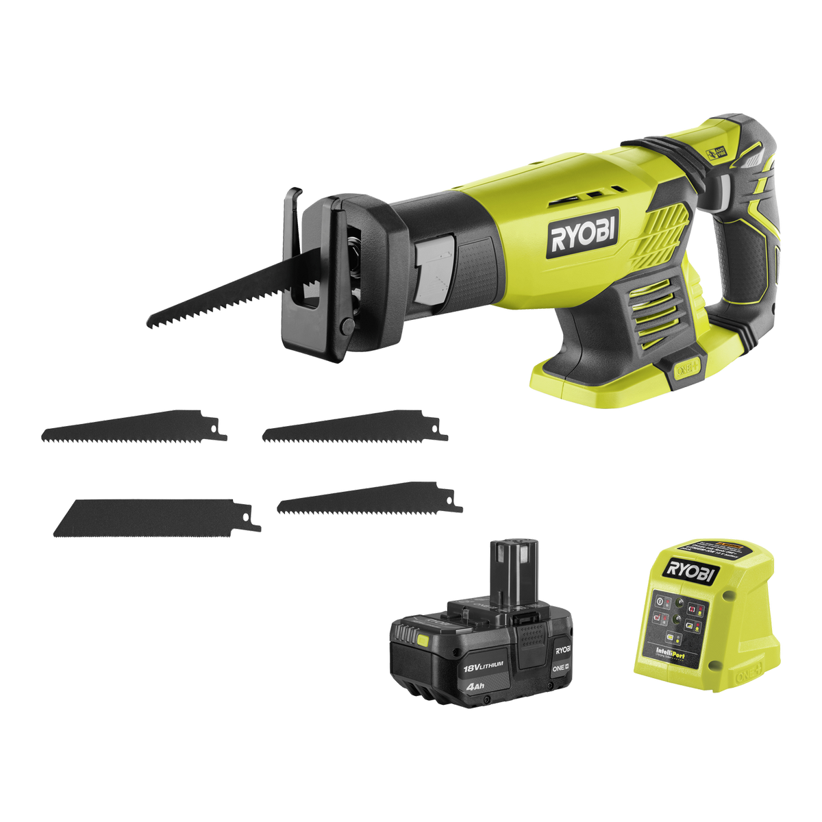 Ryobi 18V ONE+ Compact Reciprocating Saw 4Ah Kit Bunnings Australia