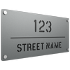 ProtectorAl 580 x 280mm Palladium Silver Aluminium Cut Through Custom House Sign