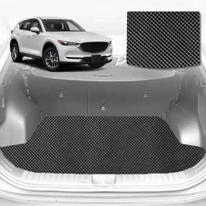 6D Diamond Car Boot Mat for Mazda CX-5 (KE)2012-2017-Cargo Mat-Black-Outback GT