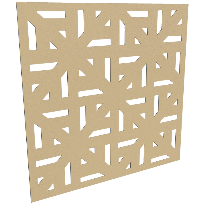 ProtectorAl 300-1200mm x 300-1200mm Gold Matt/Gloss White Mosaic Unframed Composite Deco Panel
