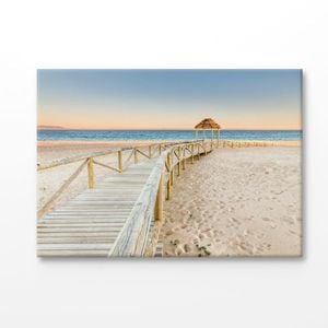 Trafalgar Coast Boardwalk to Sea Print 100% Australian Made 180x120cm (Stretched Canvas)