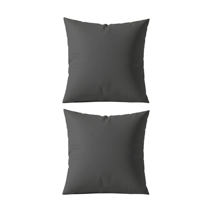 2pk Renee Taylor 400tc Egyptian Cotton European Pillowcase Charcoal 65x65cm