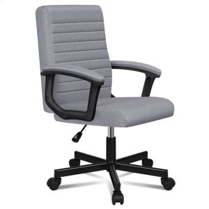 ALFORDSON Desk Chair Office Mid Back Fabric Grey