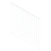 ProtectorAl 350-1200W x 1200H Pearl White Flat Top Pool Fence Panel Raked 16-30º