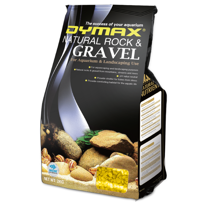 Dymax Coloured Gravel Yellow 2kg (dm375)