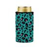 Stubbyz Green Leopard Pattern Stubby Cooler Slim