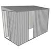 Build-a-Shed 1.5 x 3 x 2m Sliding Door Tunnel Shed with Side Door - Zinc