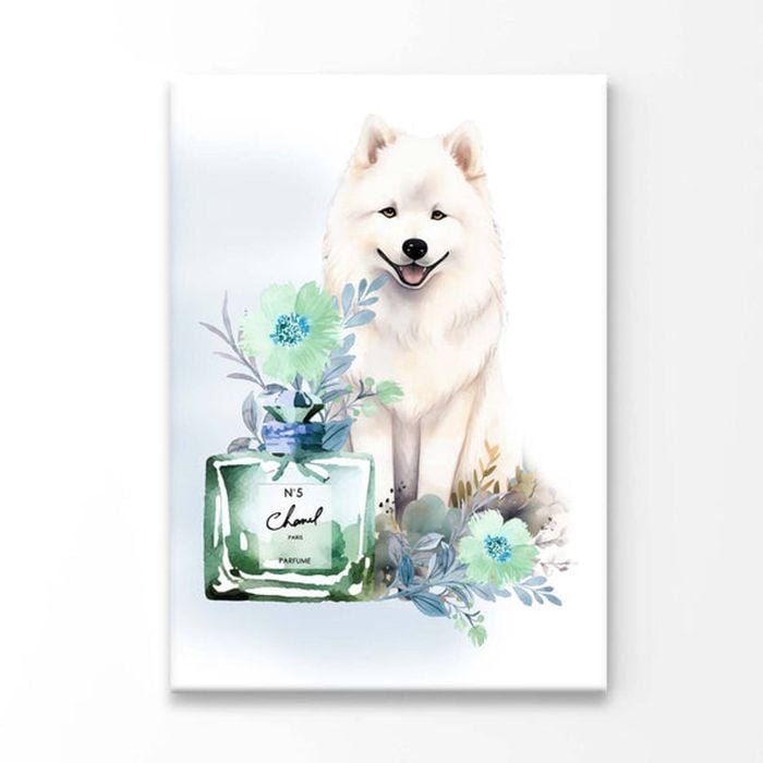 Perfume, Samoyed Dog Print 100% Australian Made 90 x 120cm (Acrylic)