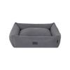 Baxter Bone Grey Sofa Style Fabric Bolster Bed - Large