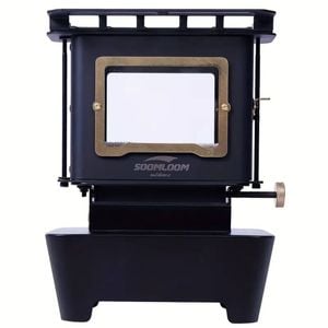 Retro Stainless Steel Camping Stove With Window