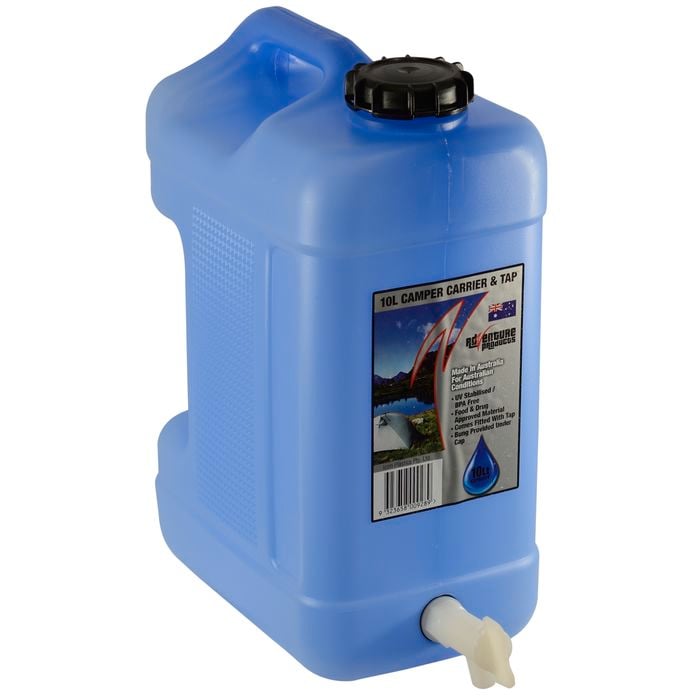 AdVenture Products 10L Blue Tint Camper Carrier With Tap