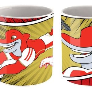 Dolphins NRL Mascot Design TEAM Ceramic Massive 20oz Coffee Mug Cup