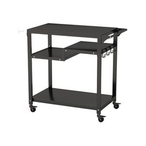 Costway 3-shelf Kitchen Island Trolley Dining Cart Table Bbq Trolley
