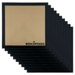 40x40cm Silicone Non-Stick Solid Mats - 10 Pack - Copper | Non Stick | Small