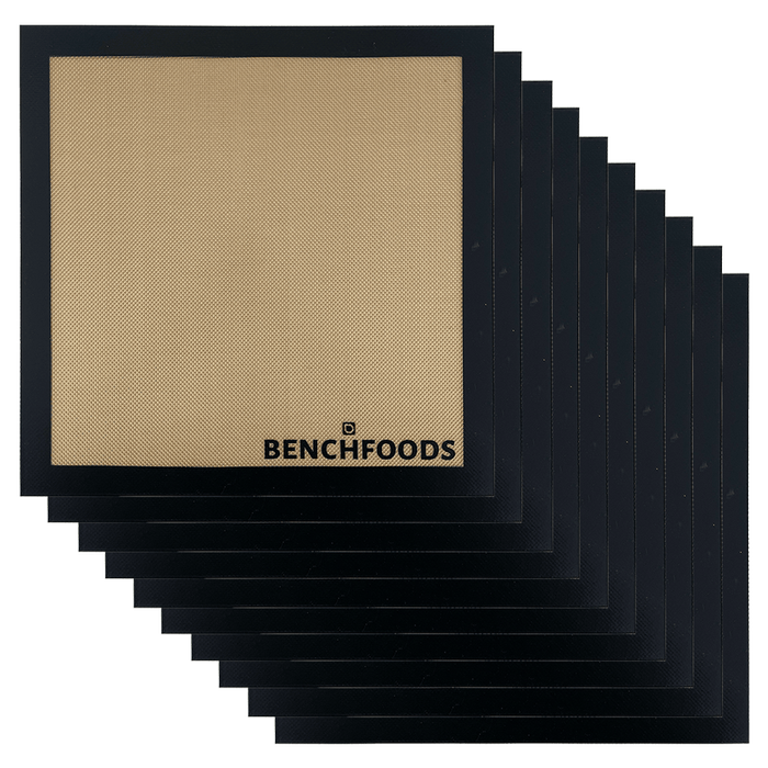 40x40cm Silicone Non-Stick Solid Mats - 10 Pack - Copper | Non Stick | Small