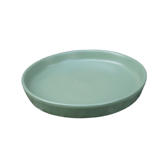 Tuscan Path 14cm Sage Ava Pot Saucer