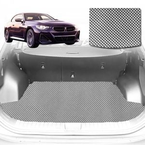 6D Diamond Car Boot Mat for BMW 2 Series Coupe (G42)2022-Current-Cargo Mat-Grey-Outback GT