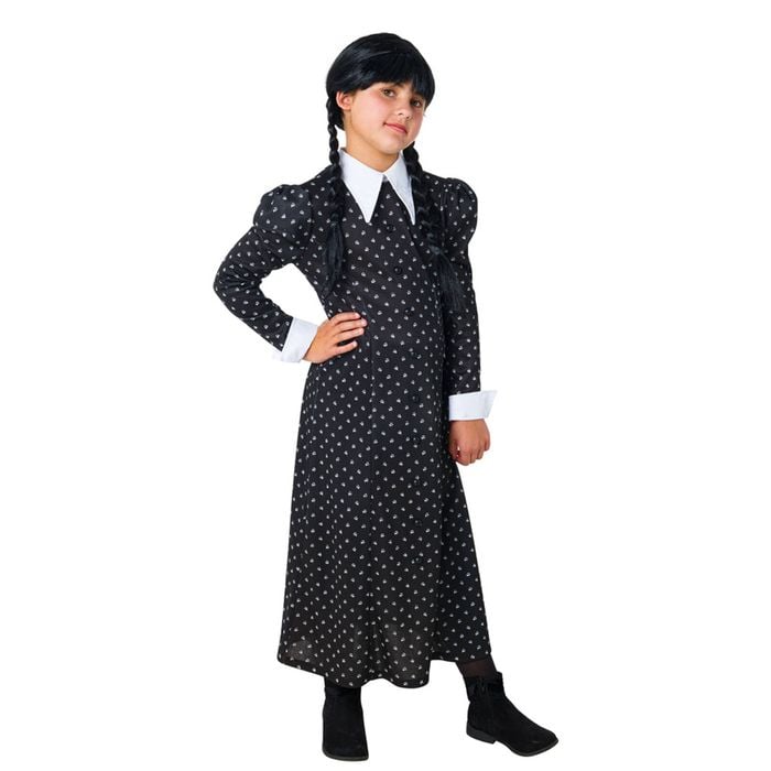 Wednesday Wednesday Deluxe Netflix Costume Dress Up Party/Halloween Size 8-10