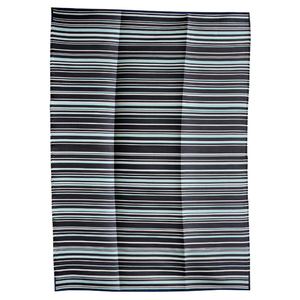 Fab Habitat 270x360cm Multicolour Zenith Stripes Foldable Waterproof Large Anti Slip Camping Mat