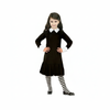 More Than Party Kids Wednesday Costume Pleated Dress/Striped Stockings 10-12y
