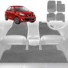 6D Diamond Car Floor Mats for Nissan Micra (K13)2010-2017-Full Set-Grey-Outback GT