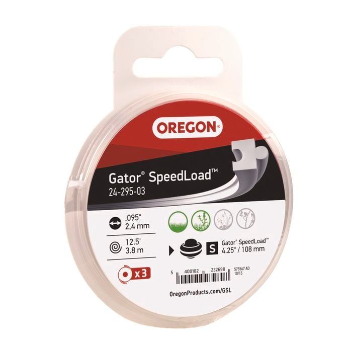 Oregon Gator SpeedLoad Trimmer Line .095" - 3 Pack