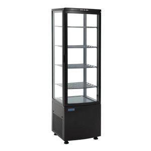 Polar C-series Curved Door Display Fridge 235ltr Black - Dp289-a
