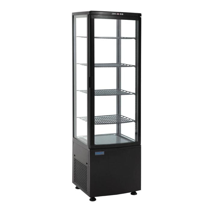 Polar C-series Curved Door Display Fridge 235ltr Black - Dp289-a