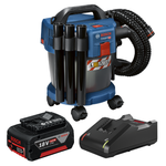 Bosch 18V Professional Vacuum with HEPA Filter 10L 5.0ah Battery + Fast Charger Kit