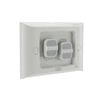 HPM 16A Aqua 2 Gang Flush Mount Switch
