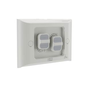 HPM 16A Aqua 2 Gang Flush Mount Switch