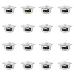 32pc Lemon & Lime 3.8L/29cm Foil BBQ Pot w/ Lid - Silver
