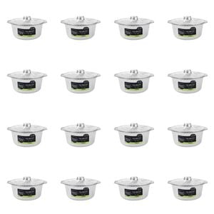 32pc Lemon & Lime 3.8L/29cm Foil BBQ Pot w/ Lid - Silver