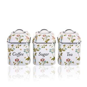 Laura Ashley Elveden Canister Set Of 3 White
