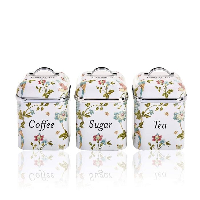 Laura Ashley Elveden Canister Set Of 3 White