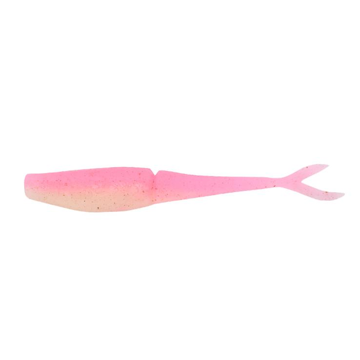 Daiwa BaitJunkie 5" Jerkshad Soft Plastic Fishing Lure Pink Glow UV