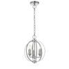 Telbix Kendall Modern Pendant Hanging Lamp Light Metal Chrome Gloss