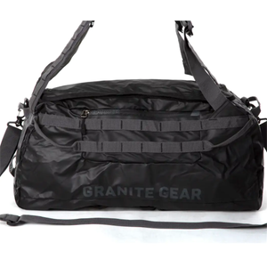 Granite Gear Foldable Duffle Bag With Backpack Straps Crossbody Camping Bag G3011 Black
