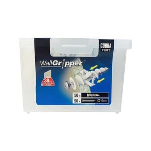 Cobra 4.0mm WallGripper Anchor Screws/Bits - 50 Pack