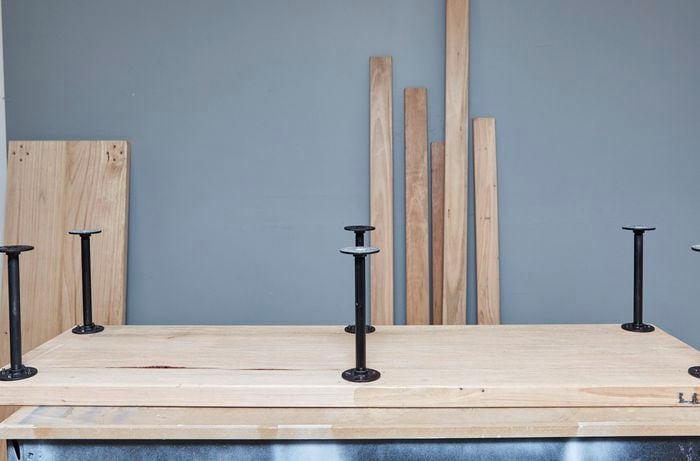 DIY Step Image - D.I.Y. industrial wooden tv entertainment unit . Blob storage upload.