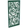 ProtectorAl 300-1200 x 1201-2400mm Dark Green Gloss White Roses Composite Deco Unframed Panel