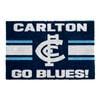 AFL 60 x 40cm Carlton Coir & PVC Doormat - Single