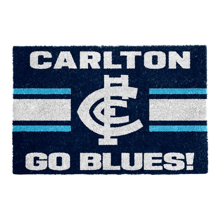 AFL 60 x 40cm Carlton Coir & PVC Doormat - Single