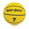 Victor Sports Heavy Duty Durable Rubber Basketball Yellow Size 7