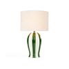 Clay & Kin 49cm Green & White Vale Table Lamp