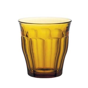 Duralex Picardie Set Of 6 Tumbler Glasses 250ml   8.5X9cm   - Amber