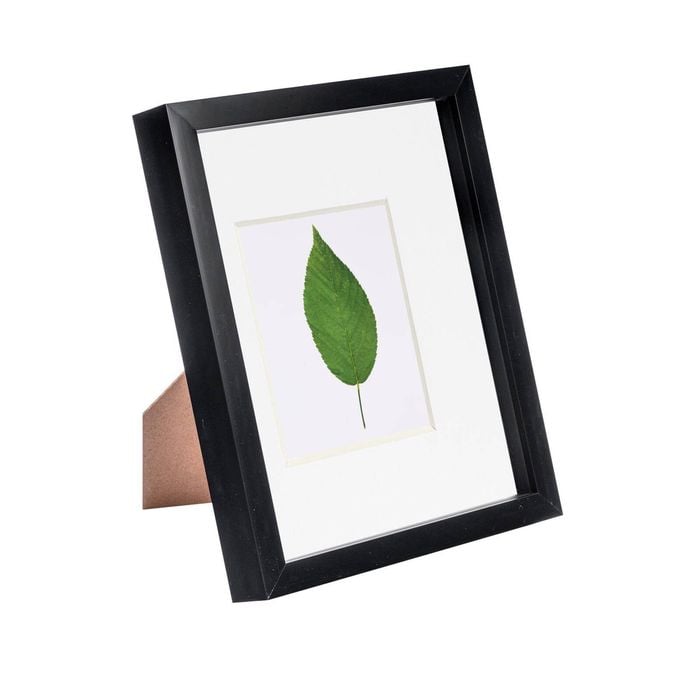 Nicola Spring 8" x 10" Black 3D Box Photo Frame - 4" x 6" Mount