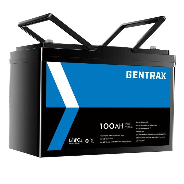 Gentrax 12v 100ah Lifepo4 Lithium Battery – Lightweight Lead-acid Replacement For Rv, Camping & Marine