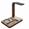 P&P Natural Wood Wine Holder with Glass Slots and Built-In Bottle Opener for Stylish Entertaining